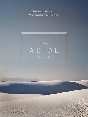cover image of NET, Abide Bible